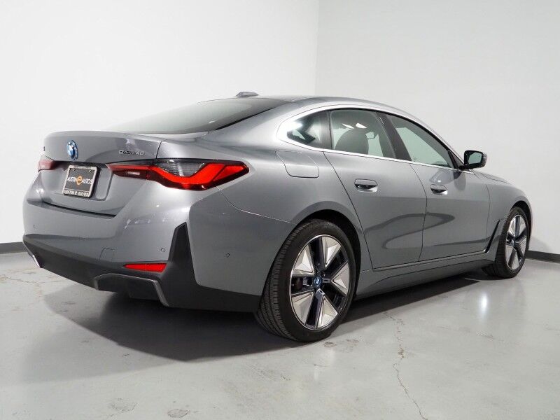 2023 BMW i4 eDrive40 Gran Coupe *DRIVING ASSIST PRO, NAVIGATION, ADAPTIVE CRUISE, CURVED DISPLAY, SAFETY ALERTS, 360 CAMERAS, MOONROOF, HEATED SEATS/STEERING, COMFORT ACCESS, ICONIC SOUNDS, HARMAN/KARDON, 19 INCH WHEELS, ANDROID & APPLE Round Rock TX