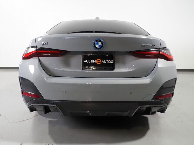 2023 BMW i4 eDrive40 Gran Coupe *M SPORT PKG, HEADS-UP DISPLAY, NAVIGATION, CURVED DISPLAY, SAFETY ALERTS, BACKUP-CAMERA, MOONROOF, LEATHER, CLIMATE SEATS, HEATED STEERING, ADAPTIVE LED HEADLIGHTS, HARMAN/KARDON, ANDROID & APPLE Round Rock TX