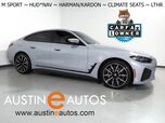 2023 BMW i4 eDrive40 Gran Coupe *M SPORT PKG, HEADS-UP DISPLAY, NAVIGATION, CURVED DISPLAY, SAFETY ALERTS, BACKUP-CAMERA, MOONROOF, LEATHER, CLIMATE SEATS, HEATED STEERING, ADAPTIVE LED HEADLIGHTS, HARMAN/KARDON, ANDROID & APPLE