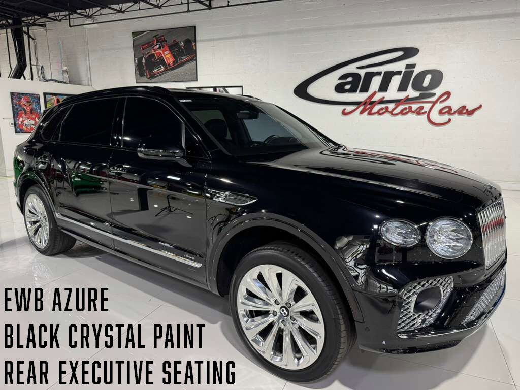 2023 Bentley Bentayga EWB Azure Black Crystal paint, rear executive seating package, 360 degree camera system AND MUCH MORE!! Fort Lauderdale FL