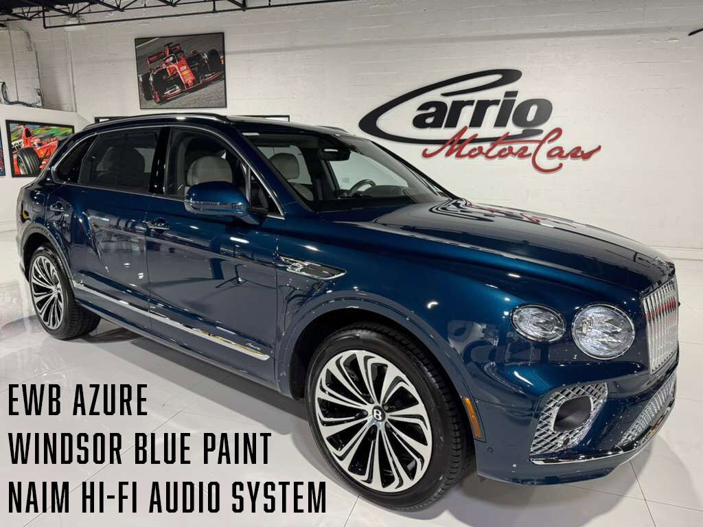 2023 Bentley Bentayga EWB Azure Windsor Blue paint, 360 degree camera system, Naim audio system AND MUCH MORE!!! Fort Lauderdale FL
