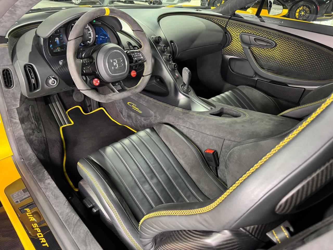 2023 Bugatti Chiron Pur Sport 1 of 60, Giallo Midas/Nocturne paint, Beluga interior, Sky View, magnesium wheels AND MUCH MORE!!! Fort Lauderdale FL