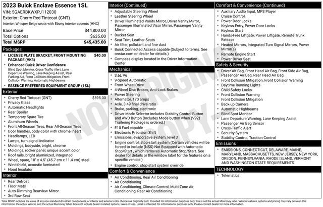 2023 Buick Enclave Essence Raleigh NC
