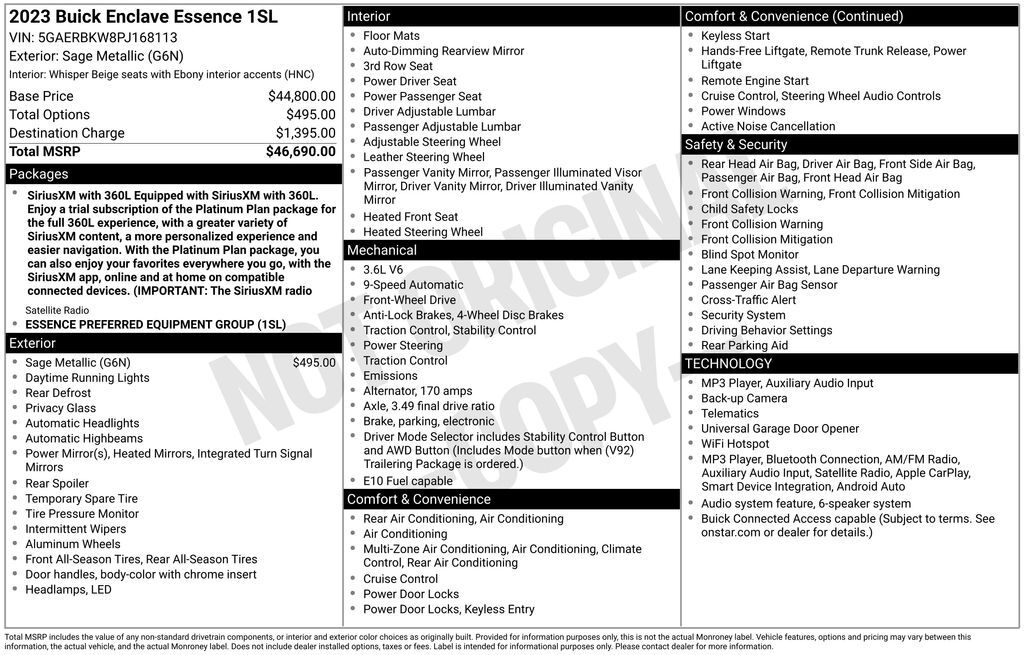 2023 Buick Enclave Essence