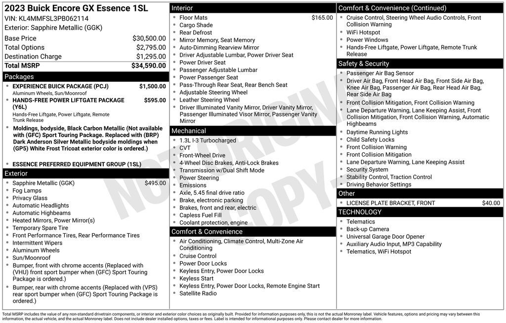 2023 Buick Encore GX Essence