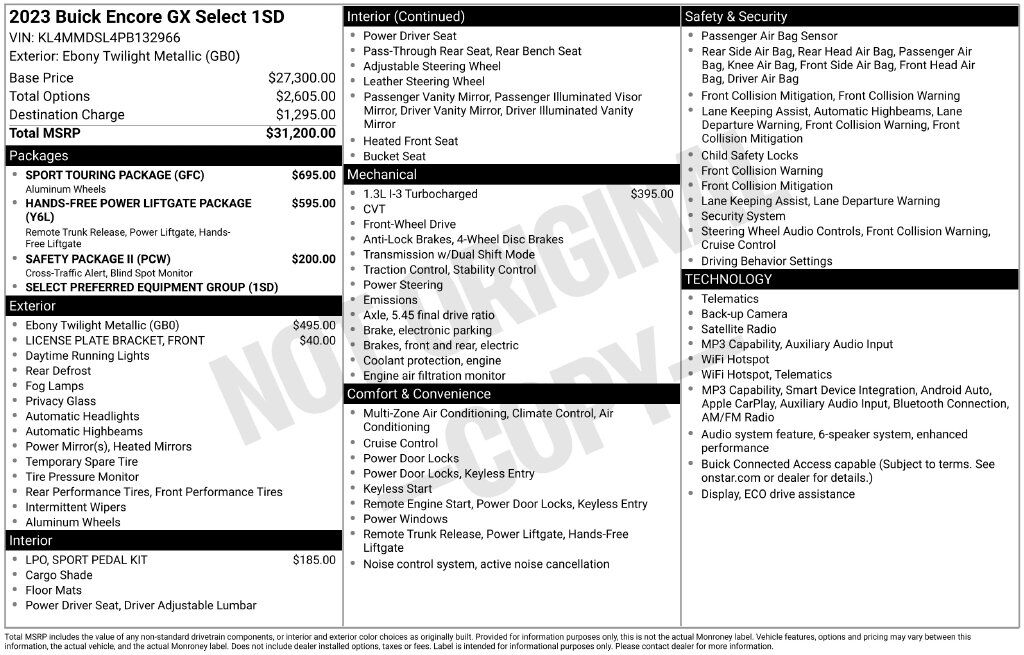 2023 Buick Encore GX Select Tucson AZ