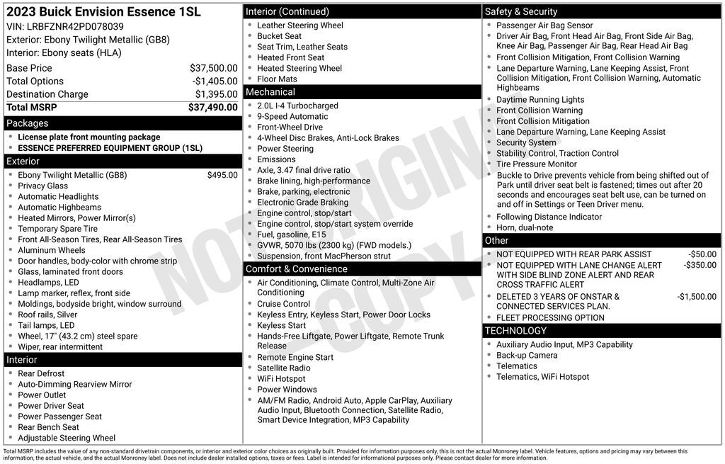 2023 Buick Envision Essence Akron OH