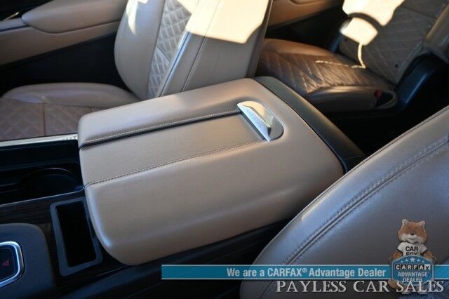 2023 Cadillac Escalade ESV Premium Luxury / 4X4 / Auto Start / Heated & Cooled Leather Seats / Heated Steering / Sunroof / NAV / HUD / DVD / Super Cruise / Lane Depart & Blind Spot / Rear Captain Chairs / 3rd Row / Seats 7 / Tow Pkg / 1-Owner Anchorage AK