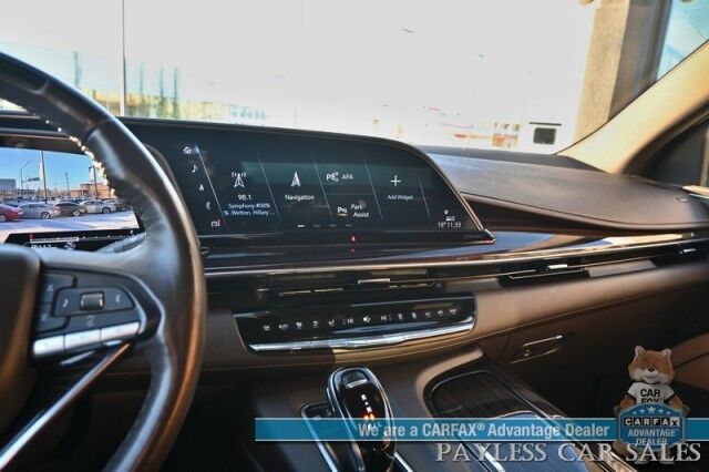 2023 Cadillac Escalade ESV Premium Luxury / 4X4 / Auto Start / Heated & Cooled Leather Seats / Heated Steering / Sunroof / NAV / HUD / DVD / Super Cruise / Lane Depart & Blind Spot / Rear Captain Chairs / 3rd Row / Seats 7 / Tow Pkg / 1-Owner Anchorage AK