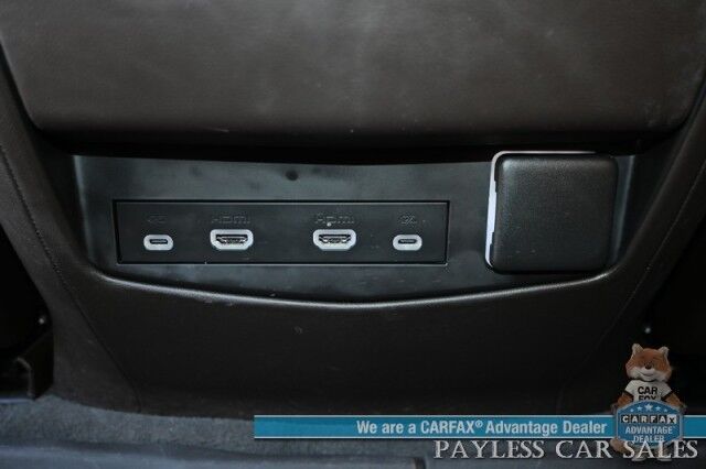 2023 Cadillac Escalade ESV Premium Luxury / 4X4 / Auto Start / Heated & Cooled Leather Seats / Heated Steering / Sunroof / NAV / HUD / Rear DVD / Super Cruise / Lane Depart & Blind Spot / Rear Captain Chairs / 3rd Row / Seats 7 / Tow Pkg / 1-Owner Anchorage AK