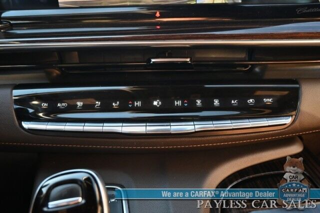 2023 Cadillac Escalade ESV Premium Luxury / 4X4 / Auto Start / Heated & Cooled Leather Seats / Heated Steering / Sunroof / NAV / HUD / Rear DVD / Super Cruise / Lane Depart & Blind Spot / Rear Captain Chairs / 3rd Row / Seats 7 / Tow Pkg / 1-Owner Anchorage AK