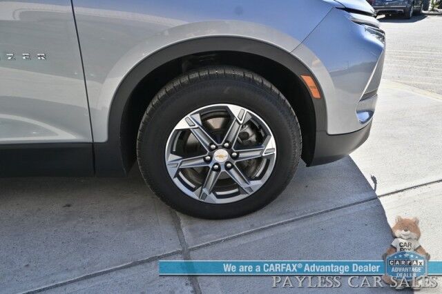 2023 Chevrolet Blazer LT / AWD / Power & Heated Leather Seats / Lane Departure & Blind Spot Alert / Forward Collision Warning / Apple CarPlay & Android Auto / Back Up Camera / Keyless Entry & Start / Block Heater / 36 MPG / 1-Owner Anchorage AK