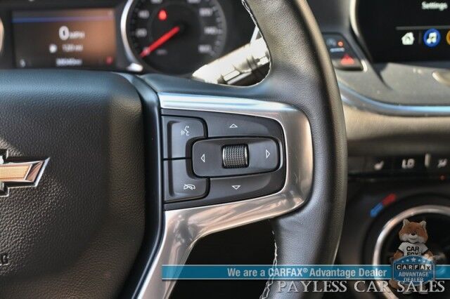 2023 Chevrolet Blazer LT / AWD / Power & Heated Leather Seats / Lane Departure & Blind Spot Alert / Forward Collision Warning / Apple CarPlay & Android Auto / Back Up Camera / Keyless Entry & Start / Block Heater / 36 MPG / 1-Owner Anchorage AK