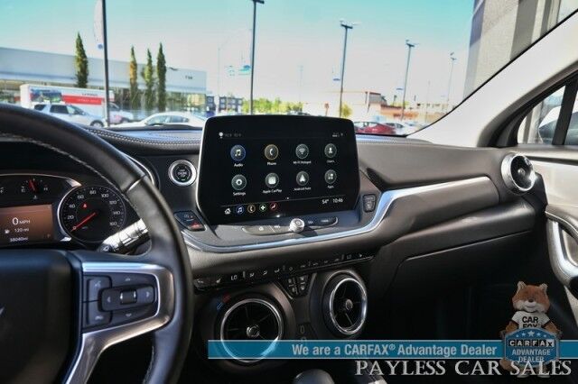 2023 Chevrolet Blazer LT / AWD / Power & Heated Leather Seats / Lane Departure & Blind Spot Alert / Forward Collision Warning / Apple CarPlay & Android Auto / Back Up Camera / Keyless Entry & Start / Block Heater / 36 MPG / 1-Owner Anchorage AK