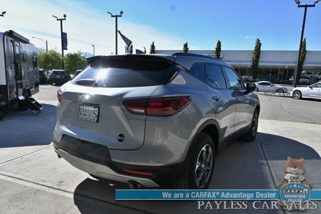 2023 Chevrolet Blazer LT / AWD / Power & Heated Leather Seats / Lane Departure & Blind Spot Alert / Forward Collision Warning / Apple CarPlay & Android Auto / Back Up Camera / Keyless Entry & Start / Block Heater / 36 MPG / 1-Owner Anchorage AK