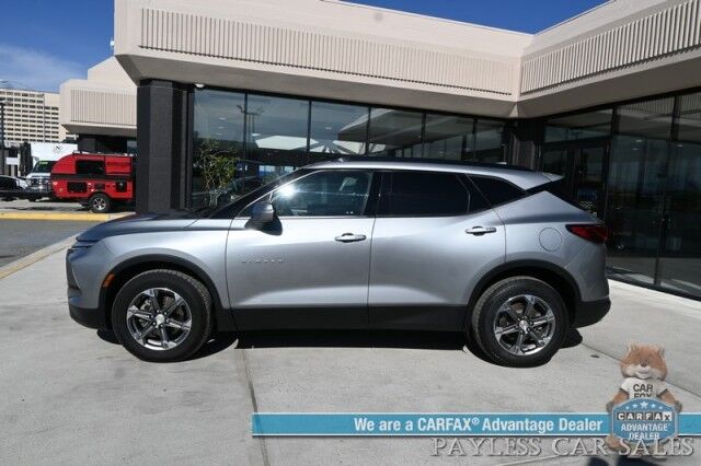 2023 Chevrolet Blazer LT / AWD / Power & Heated Leather Seats / Lane Departure & Blind Spot Alert / Forward Collision Warning / Apple CarPlay & Android Auto / Back Up Camera / Keyless Entry & Start / Block Heater / 36 MPG / 1-Owner Anchorage AK