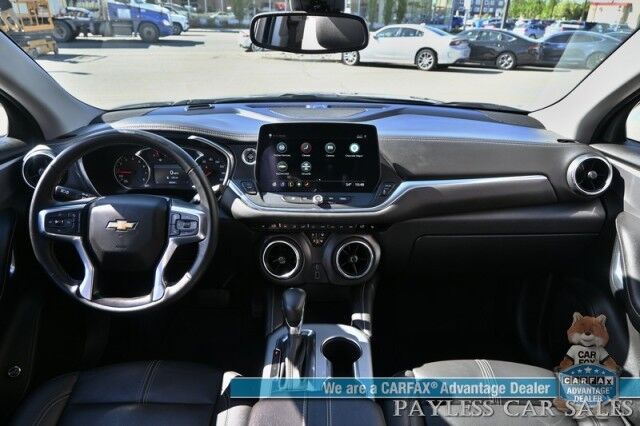 2023 Chevrolet Blazer LT / AWD / Power & Heated Leather Seats / Lane Departure & Blind Spot Alert / Forward Collision Warning / Apple CarPlay & Android Auto / Back Up Camera / Keyless Entry & Start / Block Heater / 36 MPG / 1-Owner Anchorage AK
