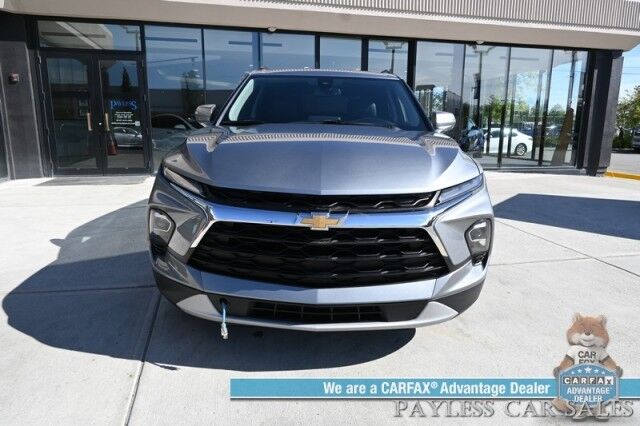 2023 Chevrolet Blazer LT / AWD / Power & Heated Leather Seats / Lane Departure & Blind Spot Alert / Forward Collision Warning / Apple CarPlay & Android Auto / Back Up Camera / Keyless Entry & Start / Block Heater / 36 MPG / 1-Owner Anchorage AK