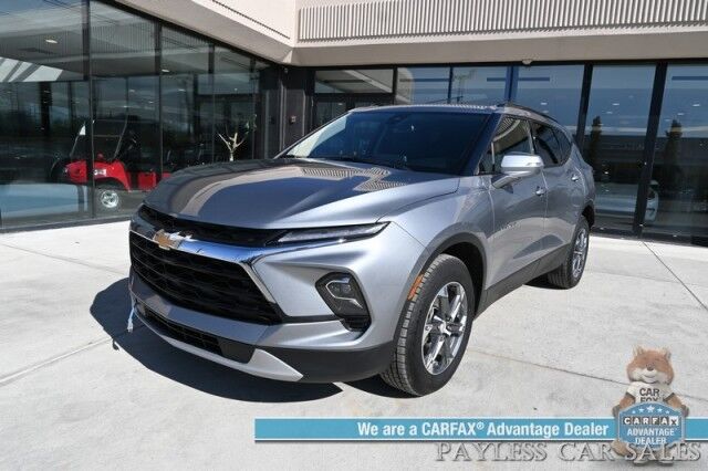 2023 Chevrolet Blazer LT / AWD / Power & Heated Leather Seats / Lane Departure & Blind Spot Alert / Forward Collision Warning / Apple CarPlay & Android Auto / Back Up Camera / Keyless Entry & Start / Block Heater / 36 MPG / 1-Owner Anchorage AK