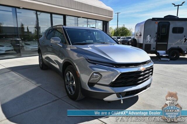 2023 Chevrolet Blazer LT / AWD / Power & Heated Leather Seats / Lane Departure & Blind Spot Alert / Forward Collision Warning / Apple CarPlay & Android Auto / Back Up Camera / Keyless Entry & Start / Block Heater / 36 MPG / 1-Owner Anchorage AK