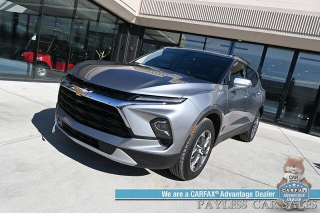 2023 Chevrolet Blazer LT / AWD / Power & Heated Leather Seats / Lane Departure & Blind Spot Alert / Forward Collision Warning / Apple CarPlay & Android Auto / Back Up Camera / Keyless Entry & Start / Block Heater / 36 MPG / 1-Owner Anchorage AK