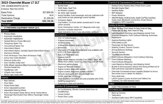 2023 Chevrolet Blazer LT Raleigh NC