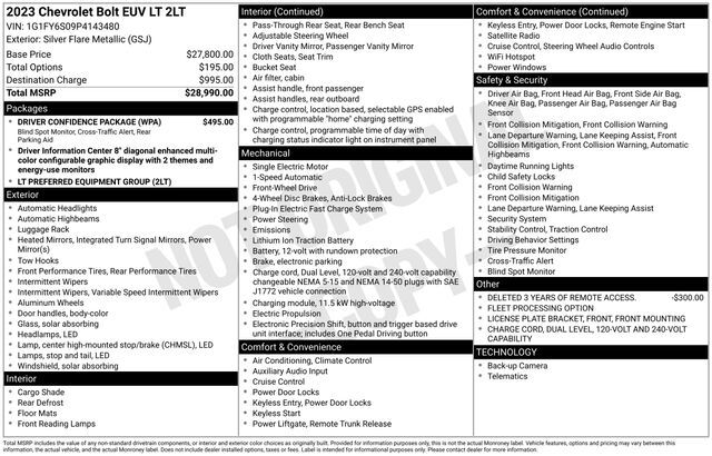 2023 Chevrolet Bolt EUV LT Raleigh NC
