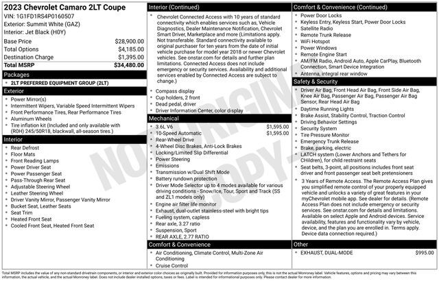2023 Chevrolet Camaro 2LT Raleigh NC