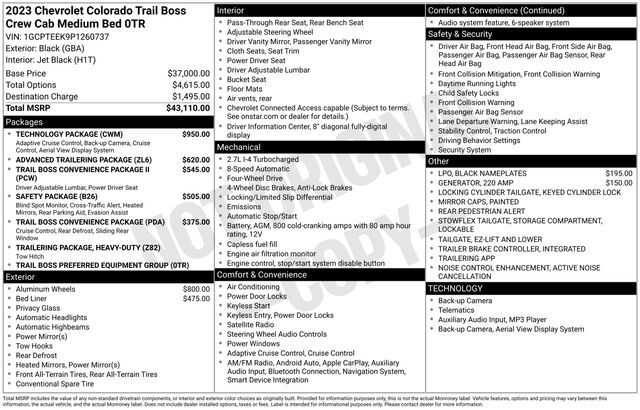 2023 Chevrolet Colorado Trail Boss Raleigh NC