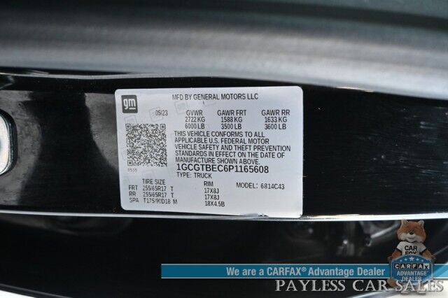 2023 Chevrolet Colorado WT / 4X4 / Crew Cab / Premium Cloth Seats / Power Windows, Mirrors, & Locks / Forward Collision & Lane Departure Alert / Keyless Entry & Start / Apple CarPlay & Android Auto / Back Up Camera / 1-Owner Anchorage AK