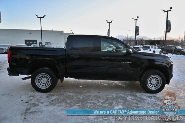 2023 Chevrolet Colorado WT / 4X4 / Crew Cab / Premium Cloth Seats / Power Windows, Mirrors, & Locks / Forward Collision & Lane Departure Alert / Keyless Entry & Start / Apple CarPlay & Android Auto / Back Up Camera / 1-Owner Anchorage AK