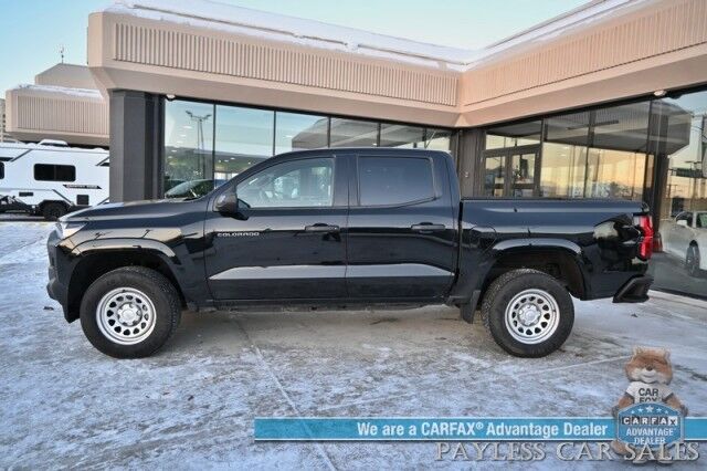 2023 Chevrolet Colorado WT / 4X4 / Crew Cab / Premium Cloth Seats / Power Windows, Mirrors, & Locks / Forward Collision & Lane Departure Alert / Keyless Entry & Start / Apple CarPlay & Android Auto / Back Up Camera / 1-Owner Anchorage AK