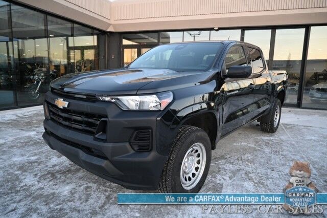 2023 Chevrolet Colorado WT / 4X4 / Crew Cab / Premium Cloth Seats / Power Windows, Mirrors, & Locks / Forward Collision & Lane Departure Alert / Keyless Entry & Start / Apple CarPlay & Android Auto / Back Up Camera / 1-Owner