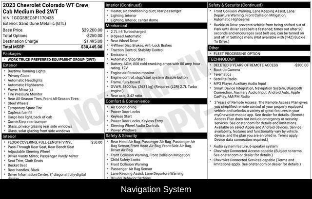 2023 Chevrolet Colorado Work Truck Raleigh NC