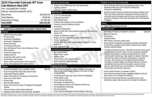 2023 Chevrolet Colorado Work Truck Raleigh NC