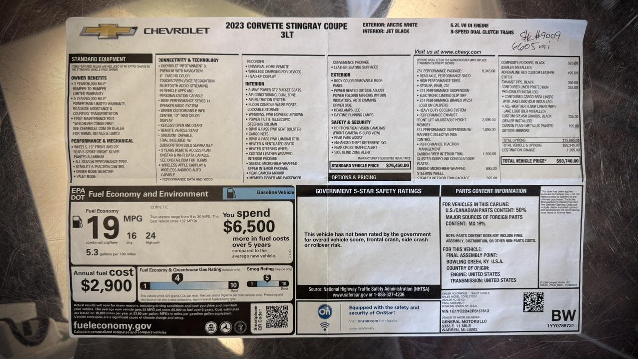 2023 Chevrolet Corvette 3LT Anaheim Hills CA