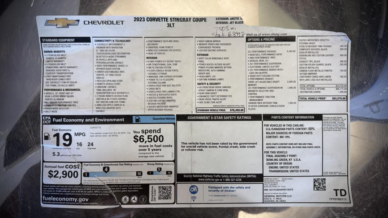 2023 Chevrolet Corvette 3LT Anaheim Hills CA