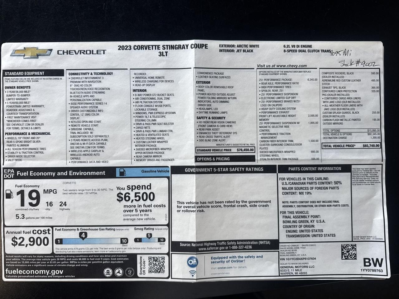 2023 Chevrolet Corvette 3LT Anaheim Hills CA