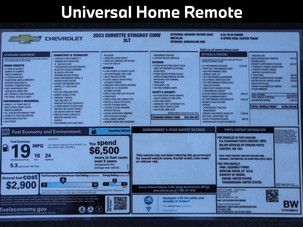 2023 Chevrolet Corvette Stingray San Clemente CA