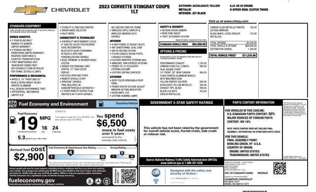2023 Chevrolet Corvette Stingray Raleigh NC