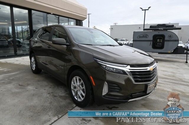 2023 Chevrolet Equinox LT / AWD / Power & Heated Seats / Lane Departure & Blind Spot Alert / Forward Collision Warning / Apple CarPlay & Android Auto / Back Up Camera / Keyless Entry & Start / Block Heater / 30 MPG / 1-Owner Anchorage AK