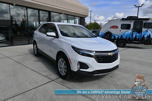 2023 Chevrolet Equinox LT / AWD / Premium Cloth Seats / Lane Departure & Blind Spot Alert / Apple CarPlay & Android Auto / USB & Aux Input / Back Up Camera / Keyless Entry & Start / Forward Collision Alert / 30MPG / 1-Owner Anchorage AK