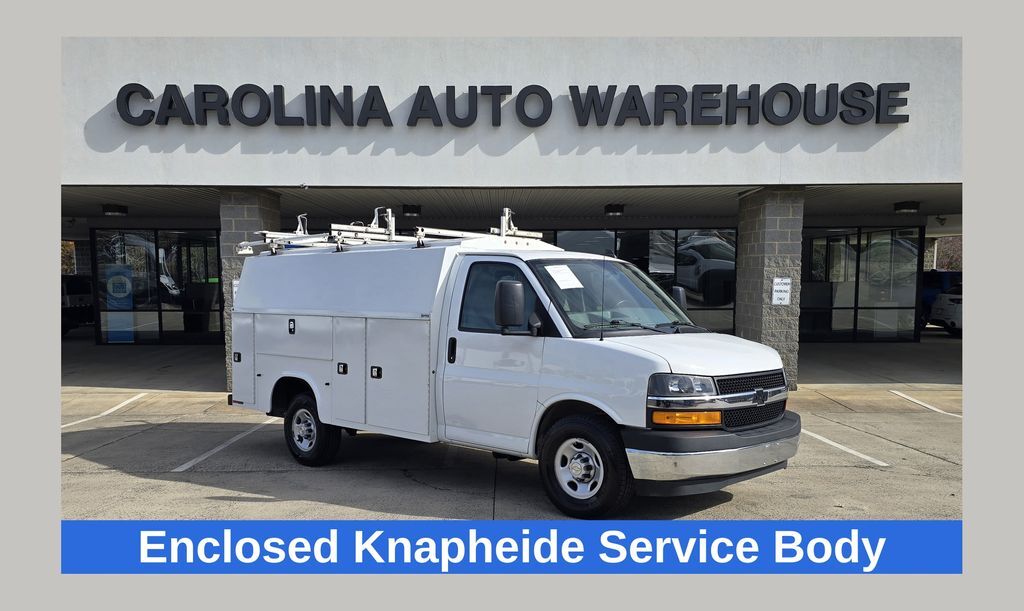2023 Chevrolet Express 3500 Work Van Enclosed Knapheide Service Body W/Ladder Rack Concord NC