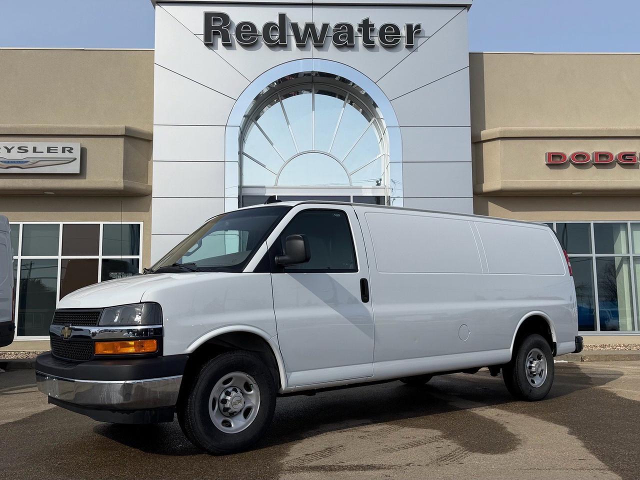 2023 Chevrolet Express Cargo Van 155IN Wheelbase | V6 Engine | RWD | Low KMs | Keyless Entry | White Exterior