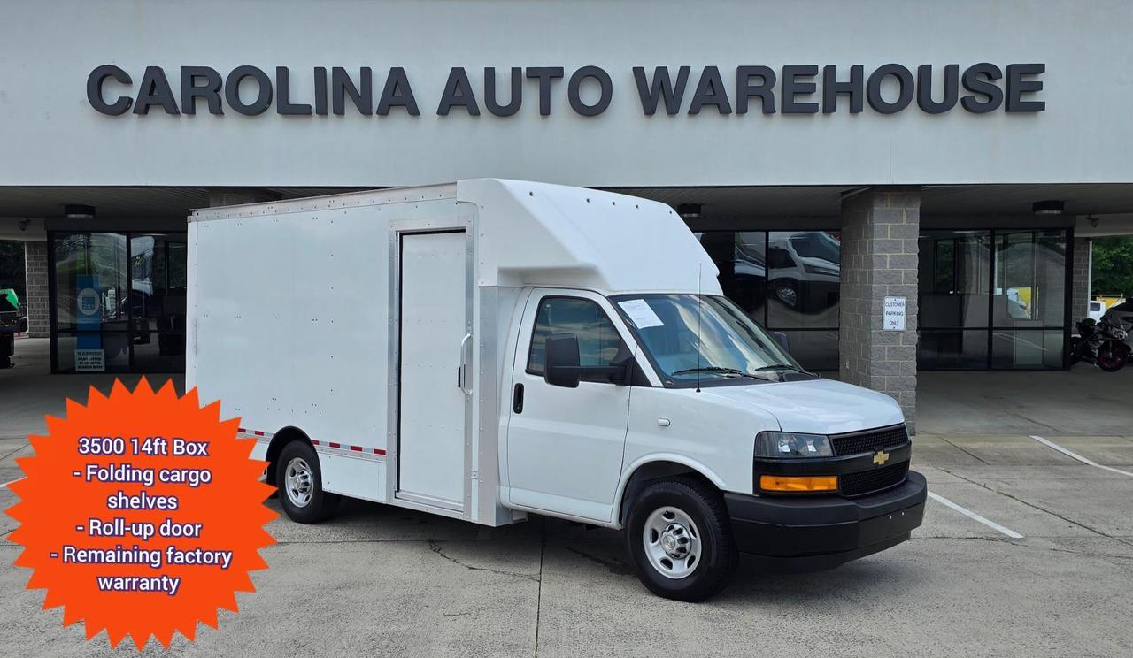 2023 Chevrolet Express Commercial Cutaway 3500 14ft Box W/Shelves and Roll-Up Door Concord NC