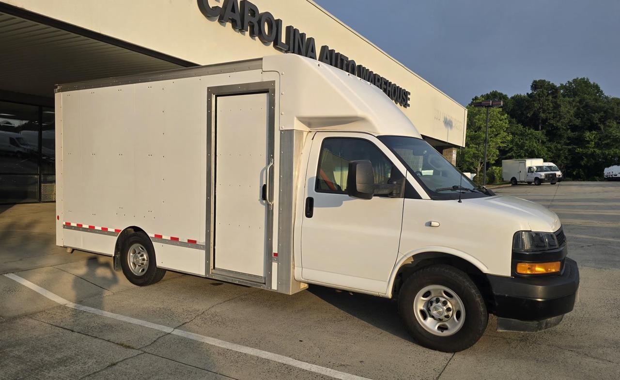 2023 Chevrolet Express Commercial Cutaway 3500 14ft Box W/Shelves and Roll-Up Door Concord NC