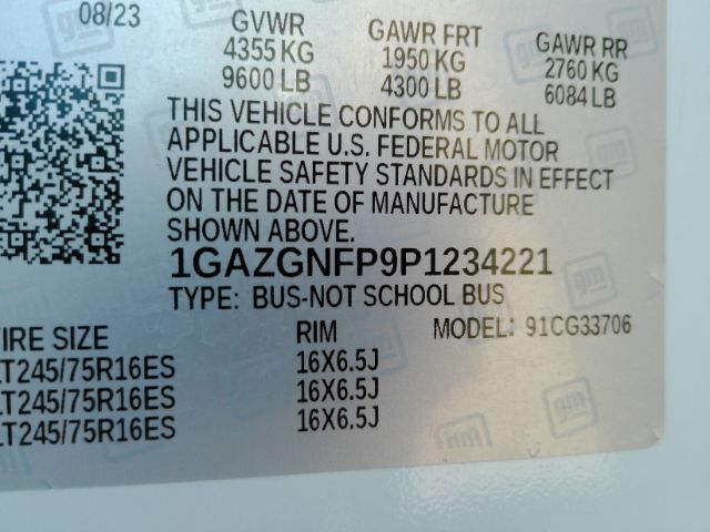 2023 Chevrolet Express Passenger RWD 3500 Extended Wheelbase LS Plano TX