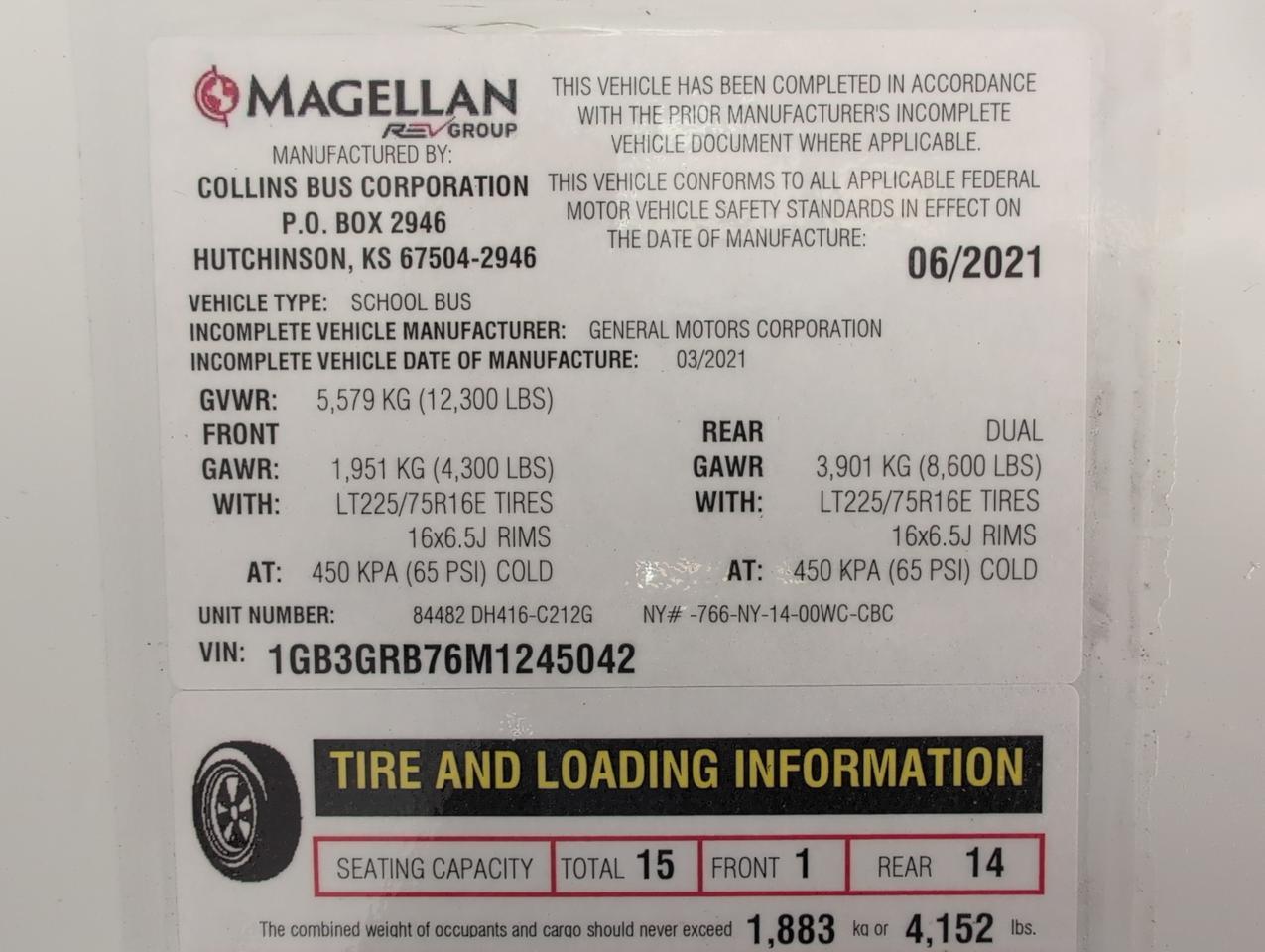 2023 Chevrolet Magellan by Collins DH416 Johnstown NY
