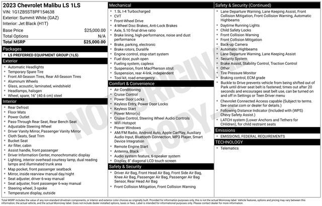 2023 Chevrolet Malibu LS Raleigh NC