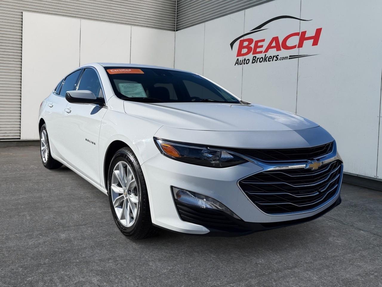 2023 Chevrolet Malibu LT, HEATED SEATS, BACKUP CAMERA, WIFI, APPLE CARPLAY/ANDROID AUTO, POWER MIRRORS, BLUETOOTH, NAVIGATION, ONLY 1 OWNER, CLEAN CARFAX, COME AND TEST DRIVE THIS CHEVY MALIBU TODAY!